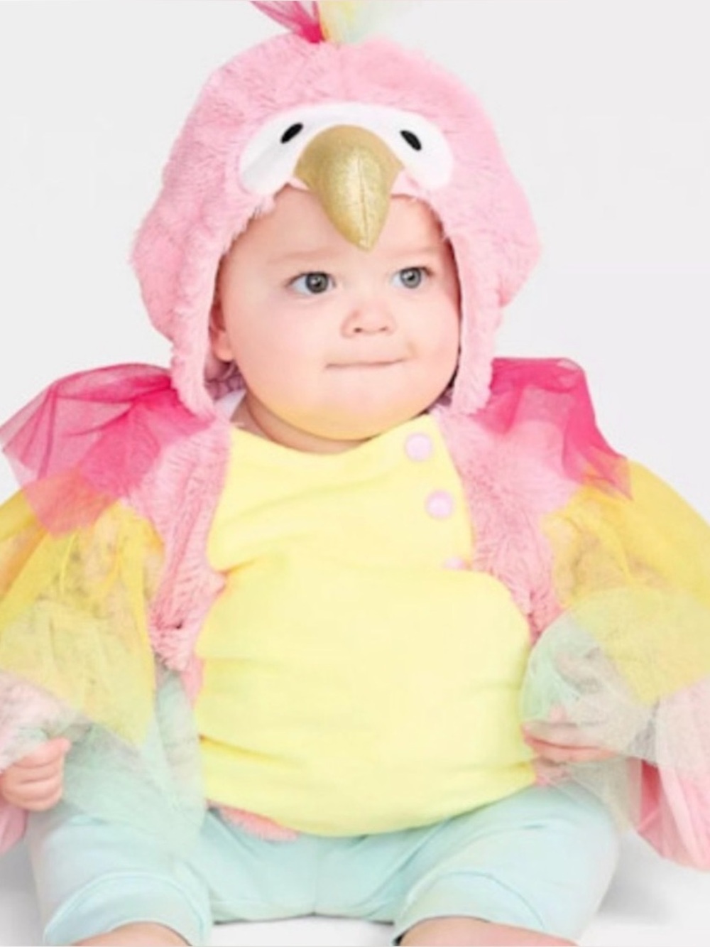 NWT Hyde and Eek! Pink Parrot Infant Halloween Costume 0-6 Months bird bodysuit